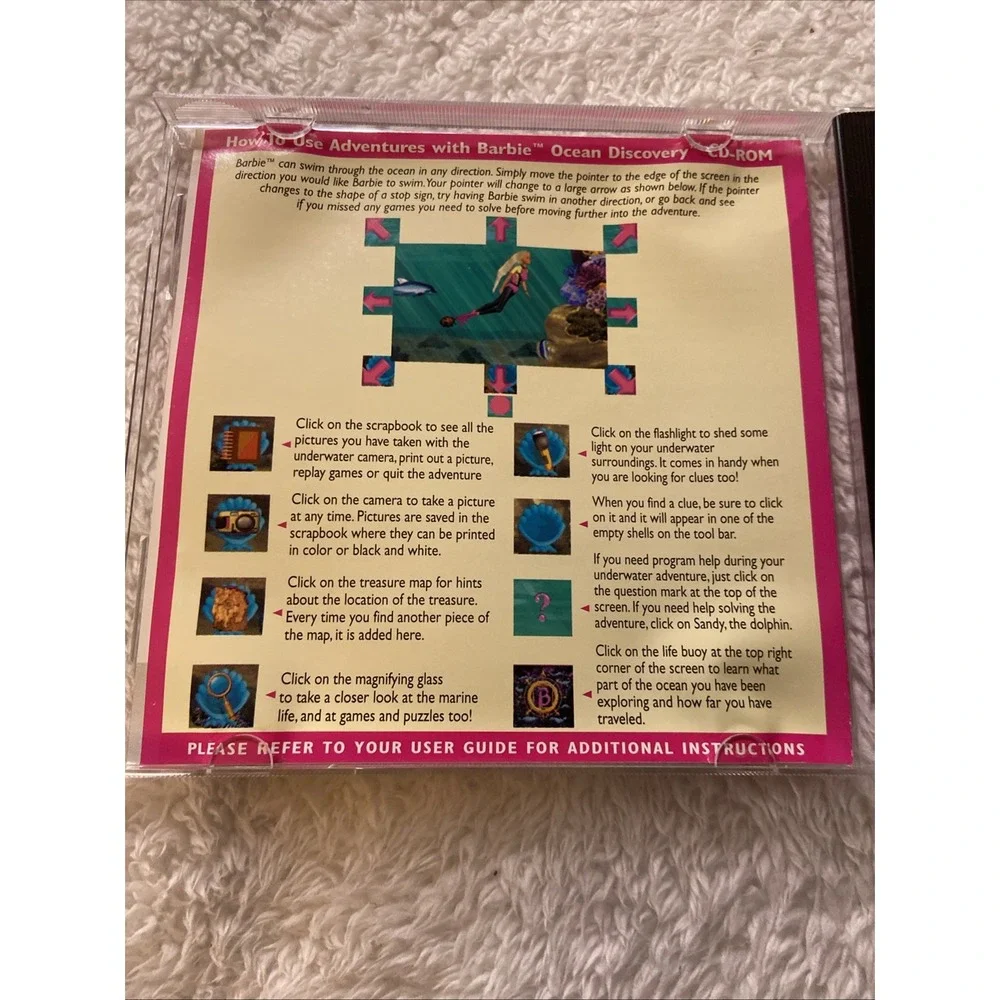 Barbie Games PC CD ROM Lot Of 3 Magic Hairstyler Girl Groove Ocean Discovery 90